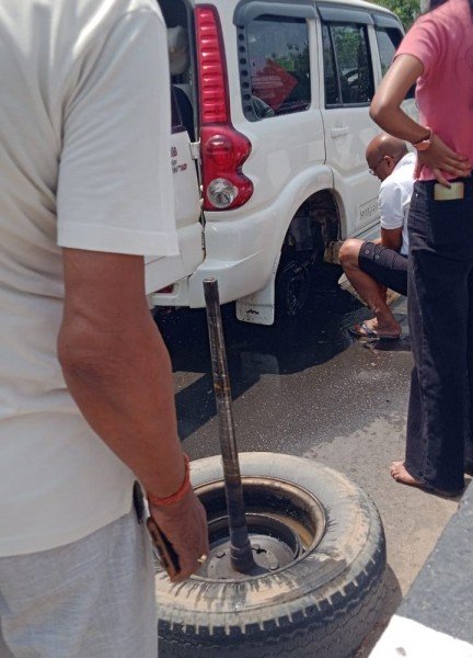 बच गया पूर्व बसपा के मुख्य कोआर्डिनेटर उदयभान का परिवार