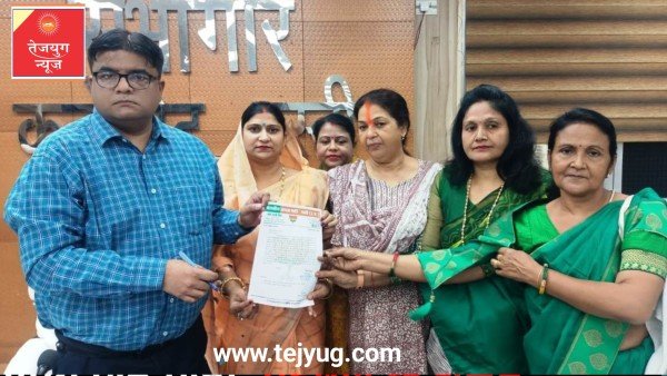 भाजपा महिला मोर्चा ने सदर विधायक को विकास विरोधी बताया