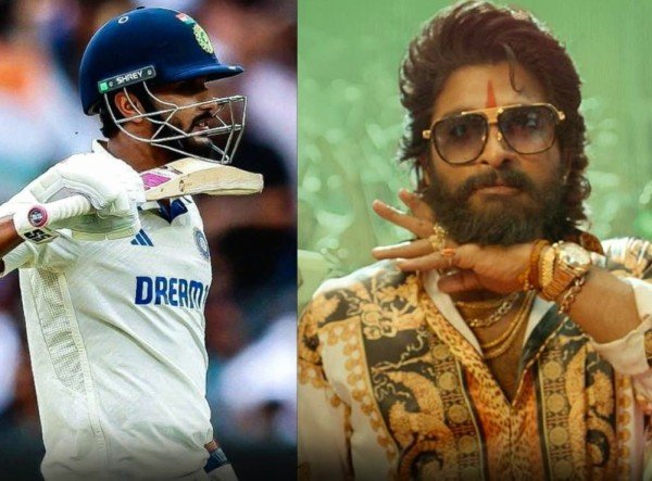 नीतीश रेड्डी नेअल्लू अर्जुन के स्टाइल में इसे सेलिब्रेट किया।