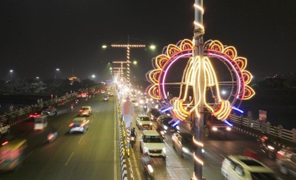 आज होने वाले भव्य GBC के लिए लखनऊ तैयार है रात का नजारा कुछ इस तरह रहा.....