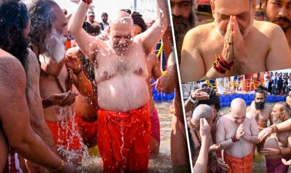 गृह मंत्री अमित शाह आज अपने परिवार के साथ महाकुंभ में पहुंचे,
