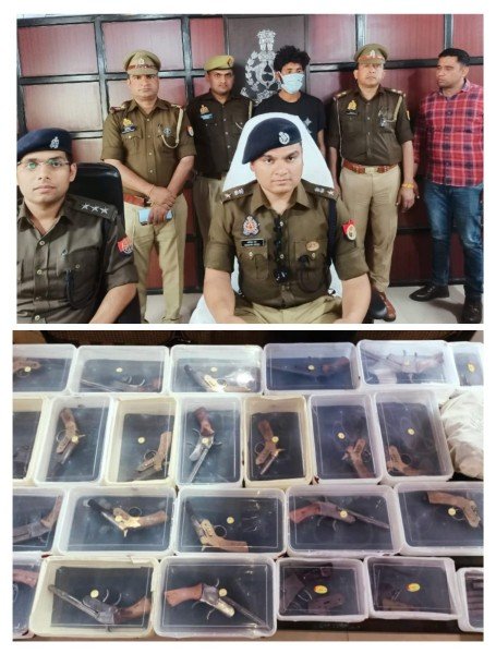 अवैध शस्त्र फैक्ट्री का सिंभावली पुलिस ने किया पर्दाफाश।