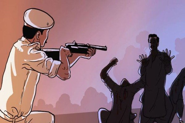 बदमाशों और पुलिस के बीच हुई मुठभेड़