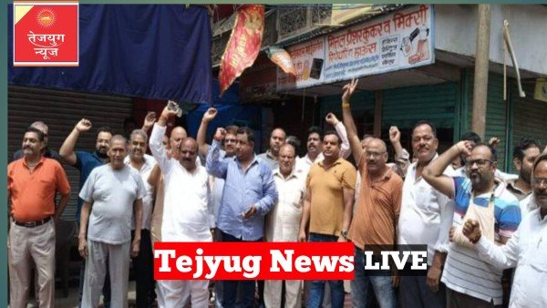 गाजियाबाद में नगर निगम दस्ता लेकर दुकान तोड़ने पहुंचा:700 दुकानदार दुकान बंद करके सड़कों पर उतरे, दावा- 1937 से चल रही हैं दुकानें