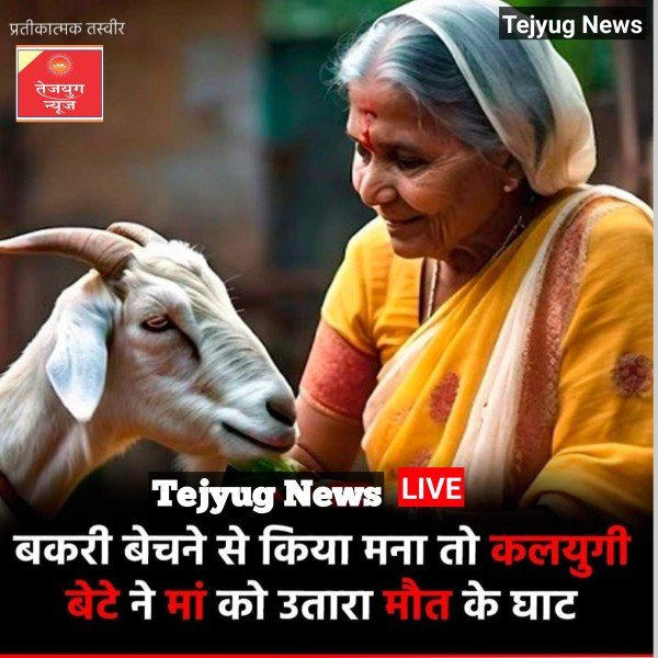 बकरी बेचने से मना करने पर मां की हथौड़े से सिर कुचलकर हत्या