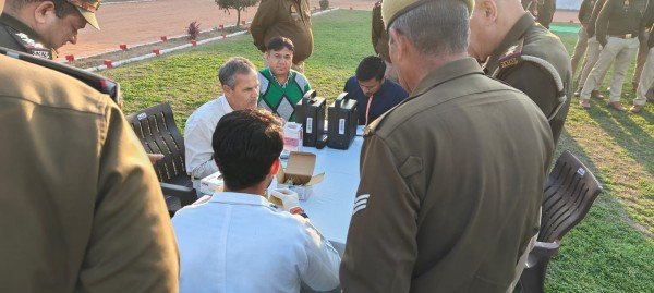 *राष्ट्रीय क्षय रोग उन्मूलन कार्यक्रम के अंतर्गत पुलिस लाइन में लगाया गया स्वास्थ्य शिविर*