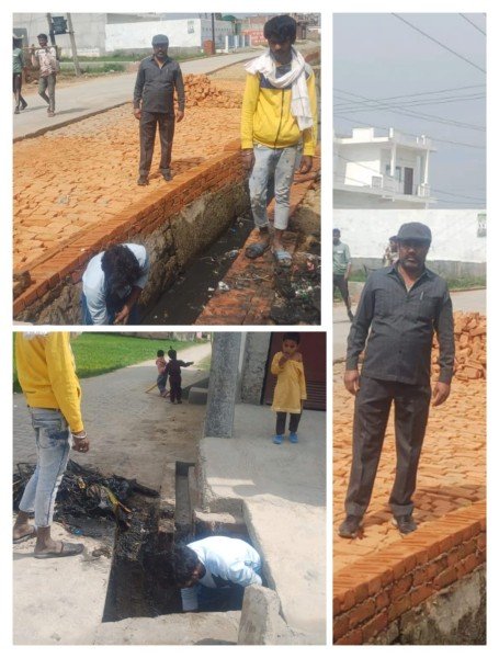 ग्राम बदरखा में स्वच्छ भारत मिशन की तस्वीर देखने को मिली