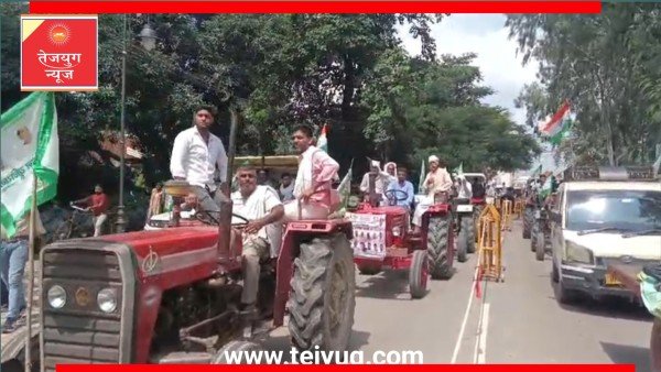 भारतीय किसान यूनियन अराजनीतिक के बैनर तले किसानों का कलेक्ट्रेट में जोरदार प्रदर्शन।