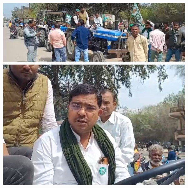 भारतीय किसान यूनियन का ट्रैक्टरों के सहारे एक बार फिर अपनी ताकत दिखा रहे हैं